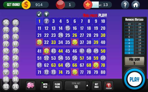 free keno online apps.